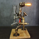 Luminária Industrial Estilo Bombeiro com Lâmpada Edison